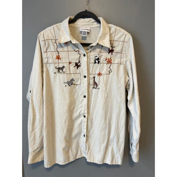 Vintage Embroidered Button Down - Picture 1 of 5